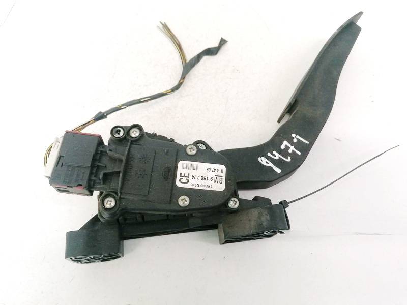 Accelerator throttle pedal (potentiometer) 9186724 6PV00832200 Opel VECTRA 1996 2.0