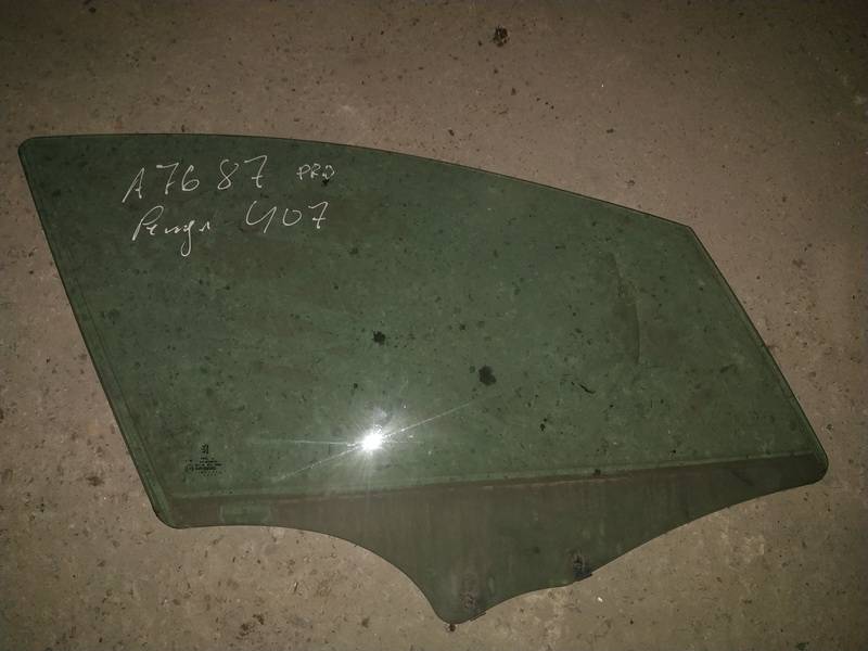 Door-Drop Glass front right used used Peugeot 407 2004 2.0